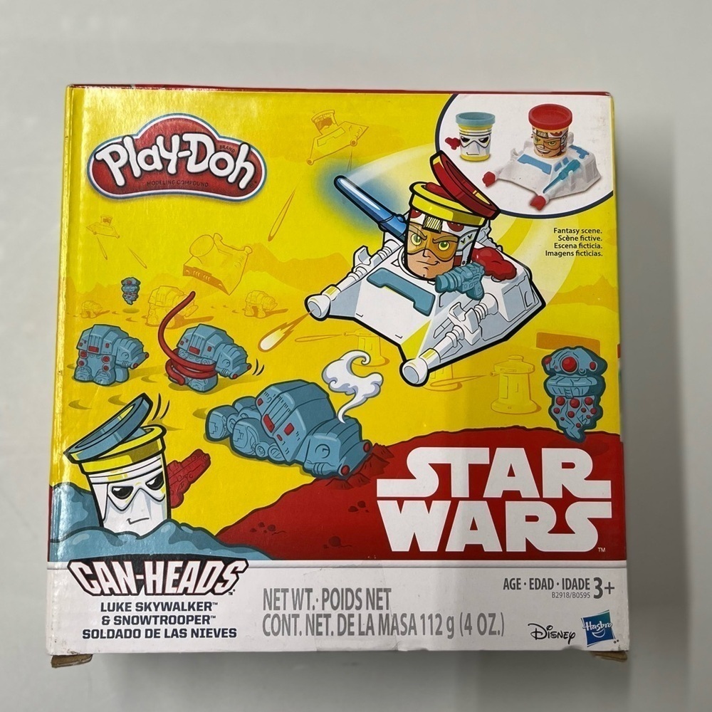 NEW Star Wars Luke Skywalker & Snowtrooper Can-Heads Play-Doh 3+ - Picture 3 of 9